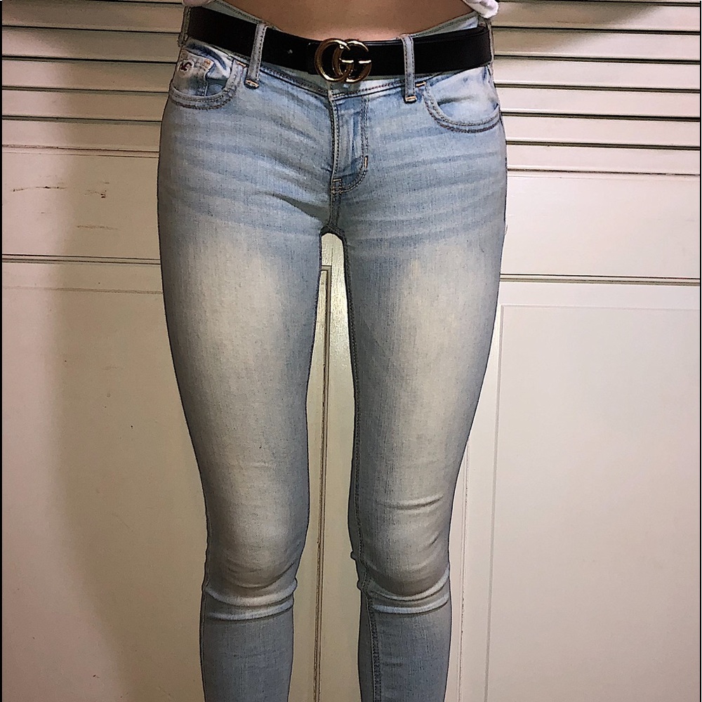 Light wash jeans